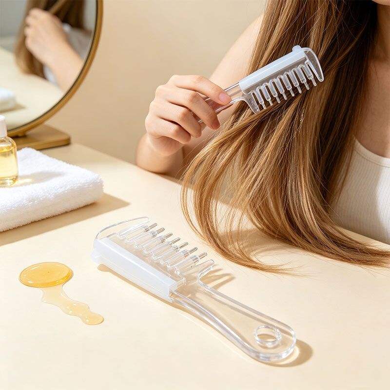 Skalar Crystal Comb Scalp Relief & Serum Massage Tool | مشط الكريستال لتدليك واسترخاء فروة الرأس